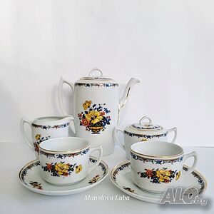 Порцеланов сервиз в стил Art Deco за двама