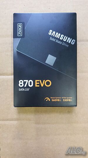 Чисто нов Samsung 870 EVO 250GB SSD SATA - 36 месеца гаранция