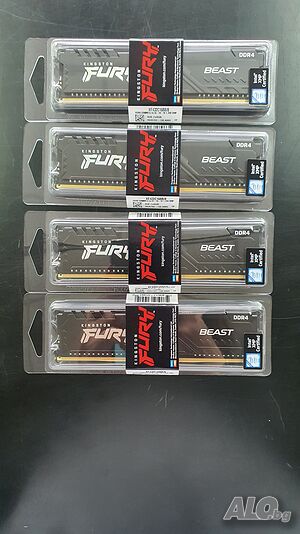 Чисто нов Kingston Fury Beast 8GB DDR4 3200MHz CL16 KF432C16BB/8
