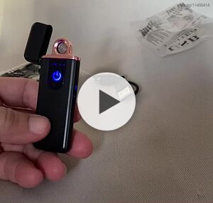 Ветроустойчива електрическа запалка с реотан/спиралка, с USB зареждане