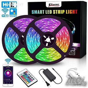 LED лента, интериорна лента за дома, RGB, 5м., дистанционно, Безжичен контрол от телефон,Wifi Smart