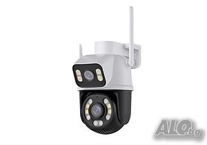 А0018 6MP Двойна външна ICSEE WIFI камера