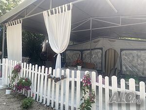 Продавам каравана до морето на къмпинг в Гърция