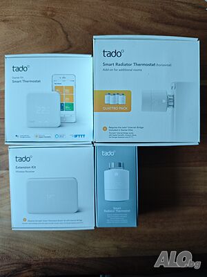 Комплект за смарт отопление tado° (V3+) - термостат + 5 термоглави + безжичен приемник
