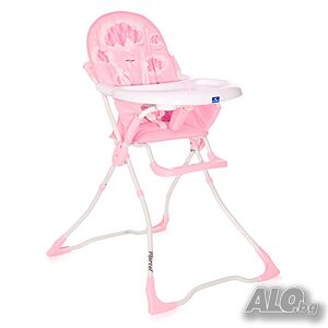 Детски стол за хранене Lorelli MARCEL Pink Hearts розов за момиче