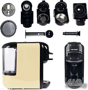 Кафемашина Efbe-Schott с 4 приставки, подходяща за подложки Nespresso Dolce Gusto Senso