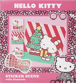 Диамантена картина Коледа ”Hello Kitty”