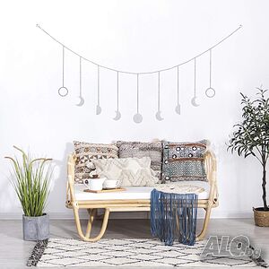 Висящ стенен лунен гирлянд декор Boho в сиво налични 2 броя