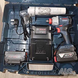 Безчетков акумулаторен ударен гайковерт BOSCH GDX 18V-285, 2 x 5.0Ah батерии и зарядно