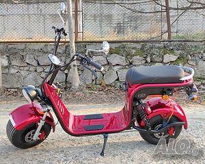 Електрически скутер Чопър HR8-1 1500В 12A/h червен металик
