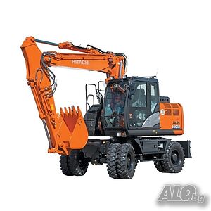 Колесен багер HITACHI ZX 140 W, Под наем, 14 тона