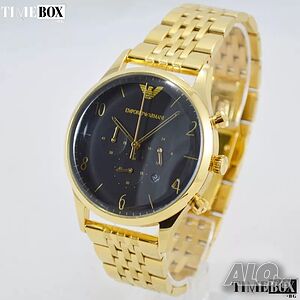 EMPORIO ARMANI AR1893 Beta Chronograph Gold. Нов мъжки часовник