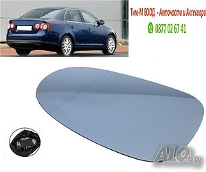 Стъкло за огледало за VW Passat 2000-2011, Golf V 2003-2009, Golf plus V 2004-2009, Дясна страна