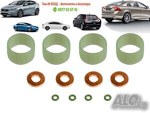 12броя Уплътнение на дюза за VOLVO C30, C40, C60, C80, V40, V50, V60, V70, 1.6 D