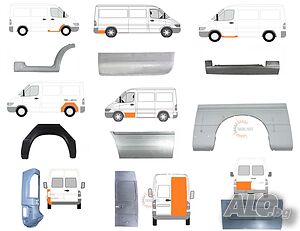 Ремонтни Панели / Ламарини / Вежди / Прагове за Mercedes Sprinter, VW LT 1995 - 2006 год