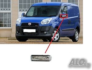 Мигач в огледало за FIAT Doblo 2010-2020, Opel Combo 2011-2017 - Шоф. или Пасаж. страна