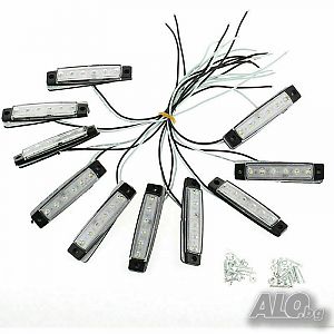 Диодни габарити, светлини, токоси, 12/24v LED за камиони ремаркета