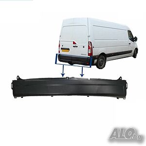 Броня задна за RENAULT Master-OPEL Movano- NISSAN Interstar 2010-