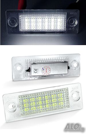 2 броя LED плафони за номер VW Passat / Touran / Jetta / Golf Plus / Transporter / Skoda Superb