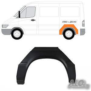 Задна вежда калник арка на колелото Mercedes Sprinter, VW LT 1995 - 2006