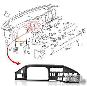 Панел табло за Mercedes Sprinter 1995-2000, VW LT 1995-2000