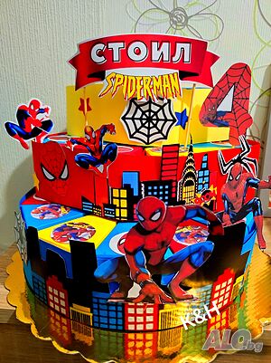Картонена торта Спайдърмен