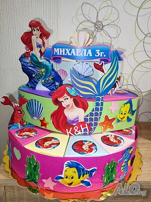 Картонена торта Ариел