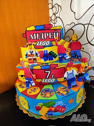 Картонена торта Лего Lego