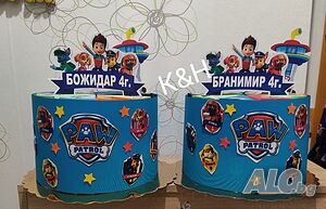 Картонена торта Пес патрул/Paw Patrol
