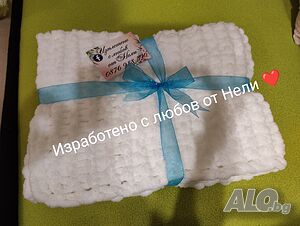 Бебешка пелена одеало Ализе ръчно плетено