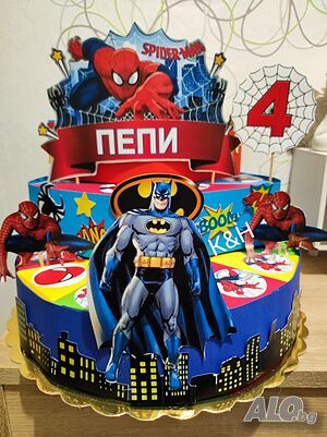 Картонена торта Спайдърмен
