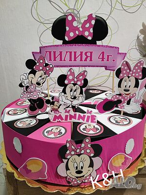 Картонена торта Мини Маус