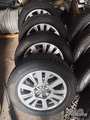 4бр гуми PIRELLI с джанти за AUDI 225/55R16