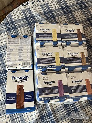 Заглавие: Fresubin 32 броя x 200 ml - срок 03/2027 Продавам 32 неотворени бутилки Fresubin, по 200