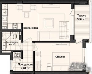 2-стаен в строеж, 77 кв.м., Кършияка, 74 903евро
