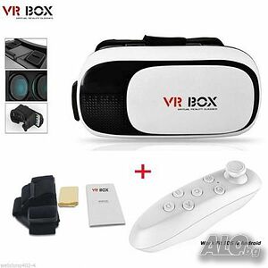 Нови VR BOX V 2.0, 3D очила за виртуална реалност + дистанционно в цената