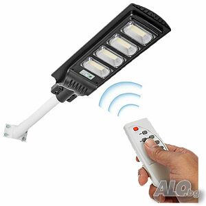 Топ цена! Нова Соларна лампа 240W LED прожектор + дистанционно, сензор движение