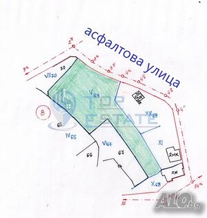 Парцел в регулация до центъра на с. Средни колиби до яз. Йовковци