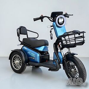 Двуместна Електрическа Триколка PUDDING 1800W 48v/28Ah