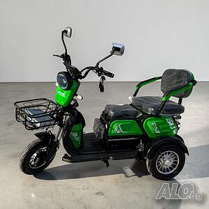Електрическа Триместна Триколка X1 1800W-48V20AH (пробег 50 километра)