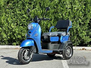Електрическа Tриместна Tриколка X2 1500W - Sky Blue