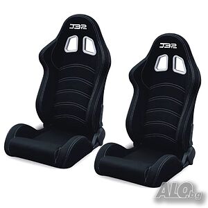 Спортни седалки за МПС - 1016 с бял конец