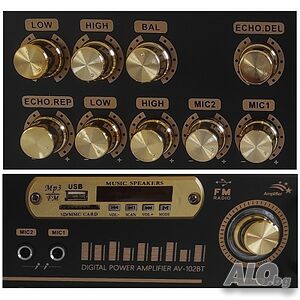 Bluetooth Домашен усилвател, Модел UKC AV-102BT