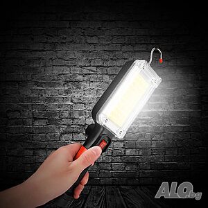 Мощна работна LED лампа ZJ-8859-B, преносима, с удължен заряд, закачане с кука и с магнит