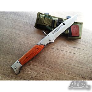 Сувенир! Военен тактически масивен голям сгъваем нож - AK-47