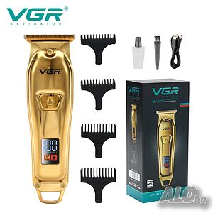Maшинка за подстригване VGR 965, Дисплей, 4 Приставки, 5W, 600mAh батерия