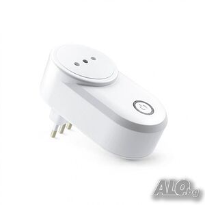 Контакт TUYA Smart Power Plug, Интелигентен, WiFi, 220-240 V, 16 A, Съвместим с AndroidiOS