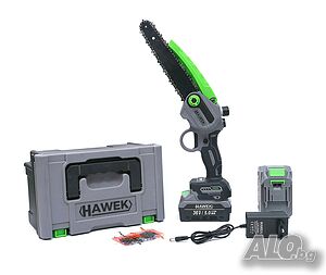 Резачка акумулаторна 20см с омасляване на веригата, 36v, с 2 вериги HAWEK, HW-3003