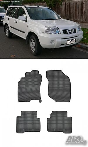 Гумени стелки Frogum зсъвместими с Nissan X-Trail T30 - (2000-2007)