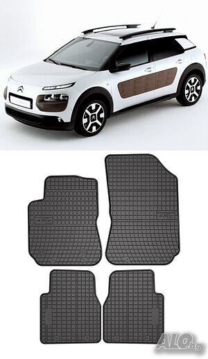 Гумени стелки Frogum съвместими с Citroen C4 Cactus 2014-2020
